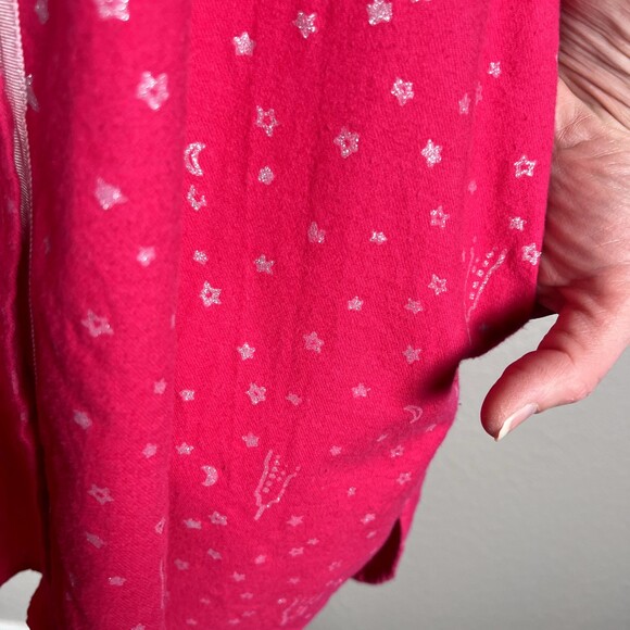 DKNY Sz M Long-Sleeve Pink Button-down Shirt with Pockets, Empire State Glitter - Picture 8 of 16